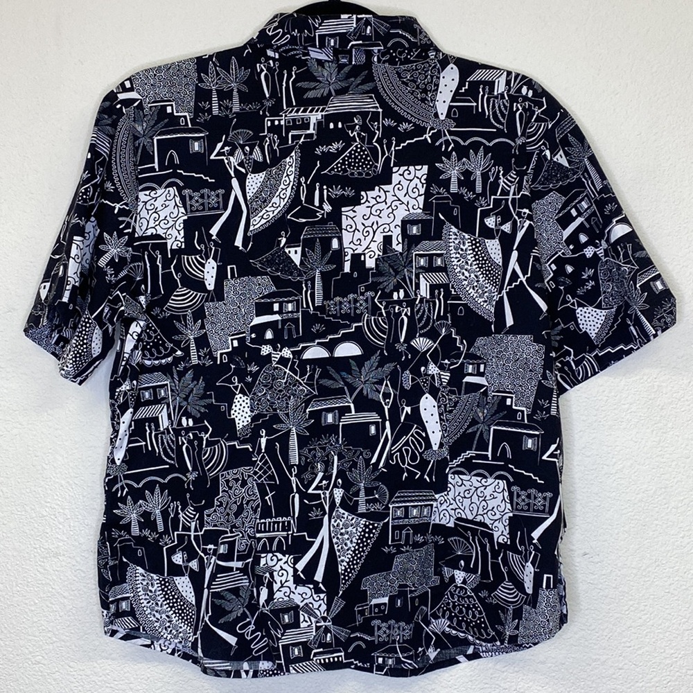 Vintage Camp Shirt by N Touch Women' Size Medium - Picture 6 of 8
